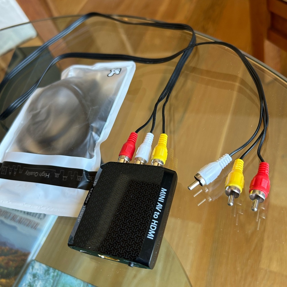 HDMI to RCA HDMI to AV 1080P HDMI to 3RCA CVBS AV Composite Video Audio - Picture 2 of 2